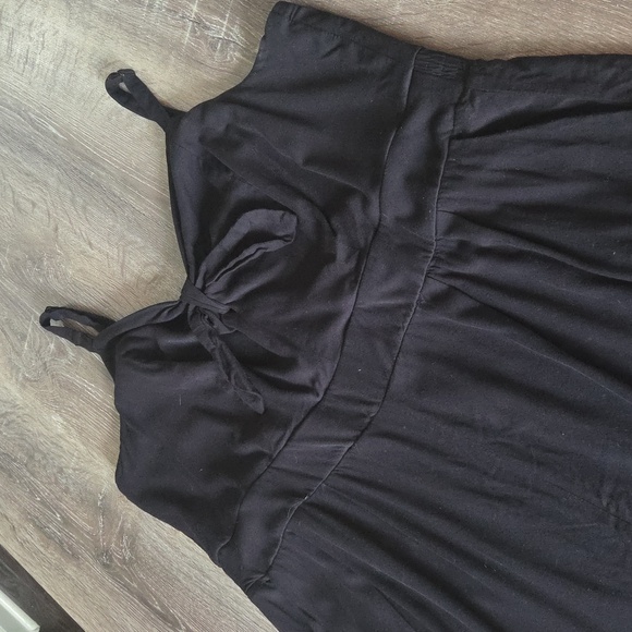 Torrid Challis Culotte Jumpsuit Black Sleeveless Jersey Knit Size 3 3X - Picture 3 of 9